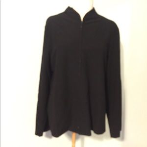 Eileen Fisher Black Jacket Lightweight Size XL
